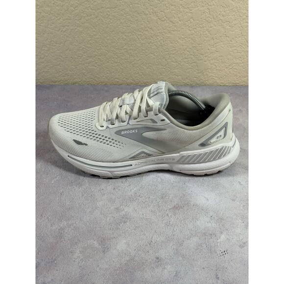 Brooks Adrenaline GTS 23 Womens 9 Wide Shoes Running White Sneaker 1203811D104 - Picture 11 of 15
